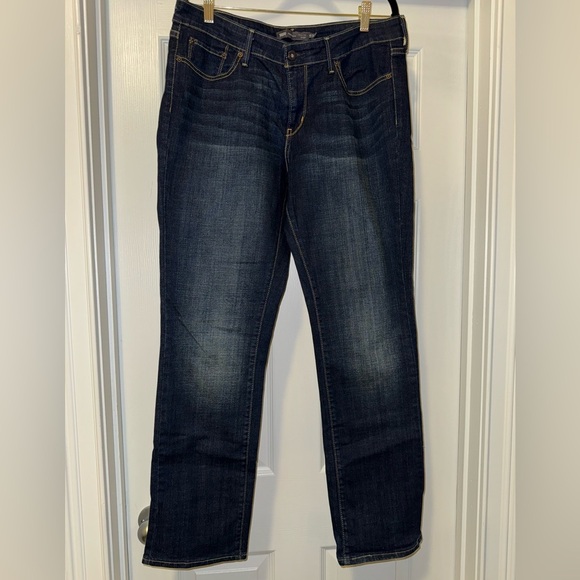 Levi's Blue Straight Leg Jeans with Classic Style - Picture 1 of 12